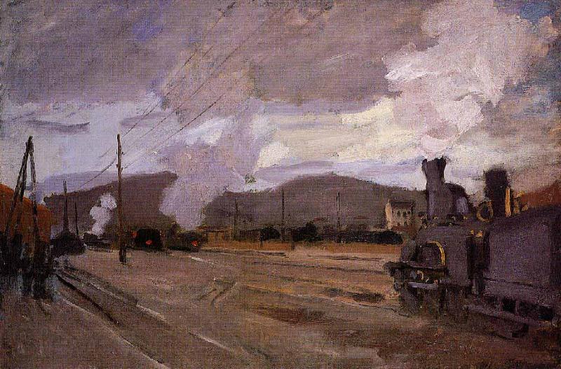 Claude Monet The Gare dArgenteuil France oil painting art